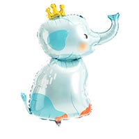 Шар фигура Слоник в короне