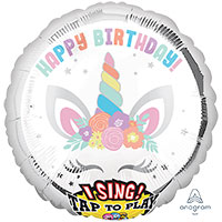 Единорог Шар Джамбо музыкальный НВ Единорог 1203-0734