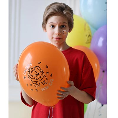 Шарики из латекса Шар 35см с рис. С ДР Капибара