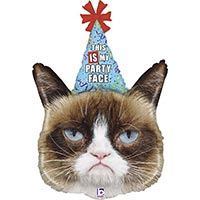 Шар фигура Grumpy Cat Кошка в колпаке
