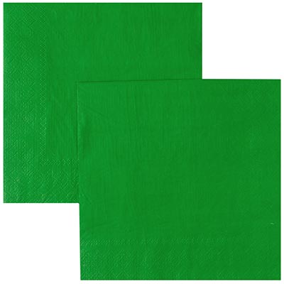 Салфетки Салфетка зеленая 33см 12шт