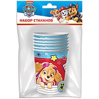 Набор стаканов Щенячий Патруль, 6 штук
