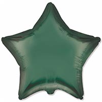 Шар звезда 45см Сатин Dark Green