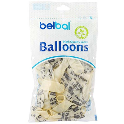 Шарики из латекса Шары прозрачные 36см Хештеги, прозрачные