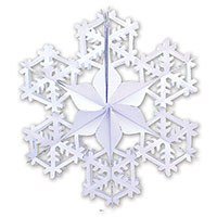 Украшение Снежинка 2 белая, 90см