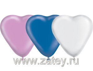 Шарики из латекса Шары Сердце 44см Пастель ассорти