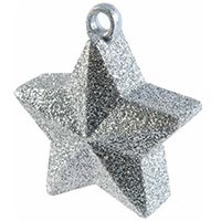 Серебряная Грузик для шара Звезда сереб блеск 170гр 1302-0871