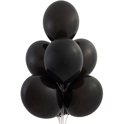 Шарики из латекса Шарик 32см, цвет 025 Пастель Black