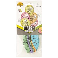 Шарики С Днем Рождения Macaron 36см, 5шт