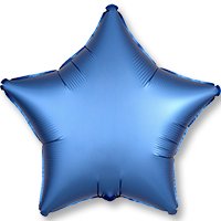 Шар ЗВЕЗДА 45см Сатин Azure