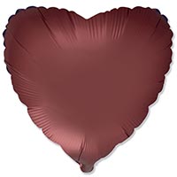  Шар сердце 45см Сатин Rooibos 1204-1495