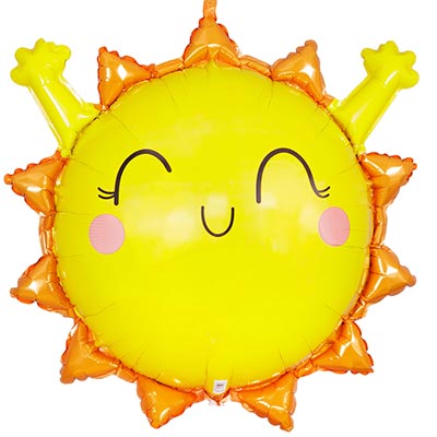 Лето, море и песок Шар фигура Солнце приветливое 1207-6551