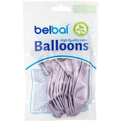 Фиолетовая Шарики 32см Хром светло-фиолетовый 12шт 1102-3021