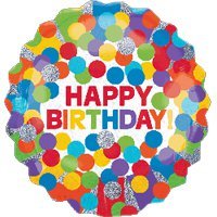Шар фигура Happy Birthday Шарики цветные