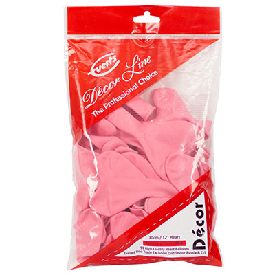 Шарики из латекса Шары Сердце розовое 30см Pink