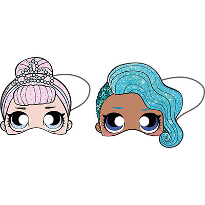 Маски Маски Куклы ЛОЛ, 6 штук