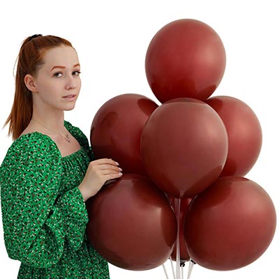 Шарики из латекса Шары 30см пастель кофе Весёлая Затея