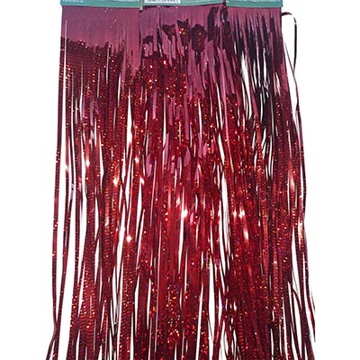 Гирлянды Дождик красный 5шт. (20см/1м каждый)