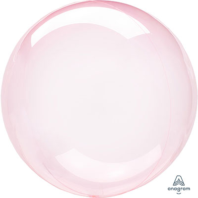 Шарики из фольги Шар BUBBLE 45см Кристалл Dark Pink