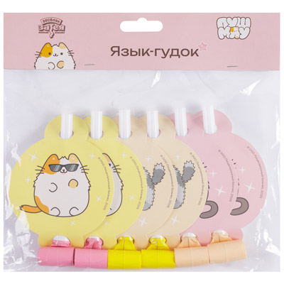 Язычки Язык-гудок с карт ПушМяу 6шт