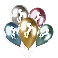 Шары 36см хром Единорог