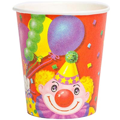 Стакан Клоун с шарами 190мл 6шт