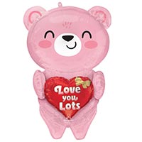 Я тебя люблю! Шар фигура LOVEYOULOTS Мишка с сердцем 1207-6740