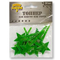 Топперы Камуфляж пластиковые, 10 штук