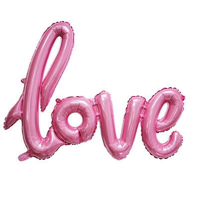 Шарики из фольги Шар фигура LOVE Pink