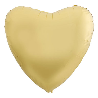 Шарики из фольги Шар сердце 45см Пастель Light Gold
