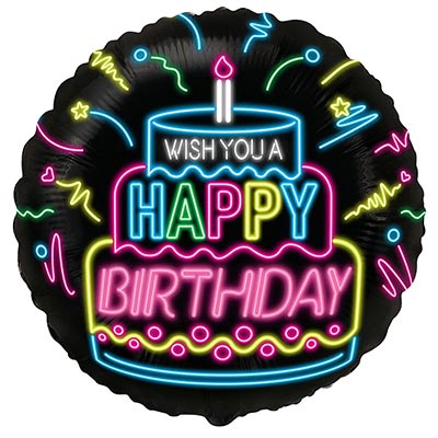 Шарики из фольги Шарик 45см WISH YOU A HAPPY BIRTHDAY