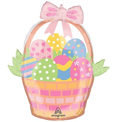 Шарики из фольги Шар фигура Корзина пасхальная