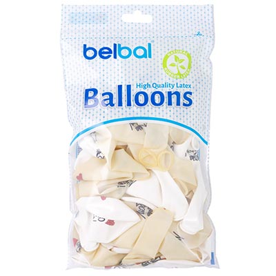 Шарики из латекса Шары с рисунком 35см. Люблю Тебя! 2цв