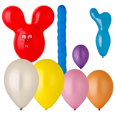 Наборы в упаковках Шарики фигурные ассорти №1, 8шт