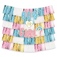 Мальчик или Девочка? Гирлянда-бахрома Boy or Girl? 1,5х2м 1505-2200