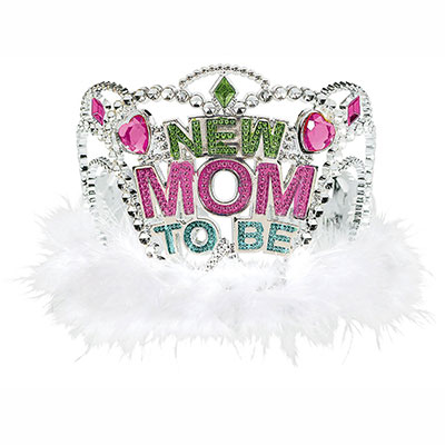 Головные уборы Тиара со стразами и перьями Mom to Be
