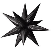 Шар 3D ЗВЕЗДА 64см Составная Black