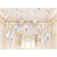 Серебряная Спирали серебряные Звезда Silver, 30 шт 1501-5390