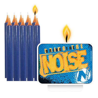 Свечи для торта Свечи для торта NERF, 11 штук