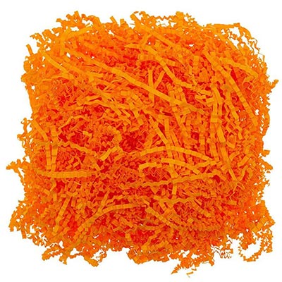 Упаковочный Наполнитель бумажный оранжевый неон 50гр