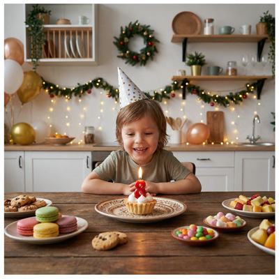 Свечи-цифры Свеча -цифра "8" Красная 4,5см