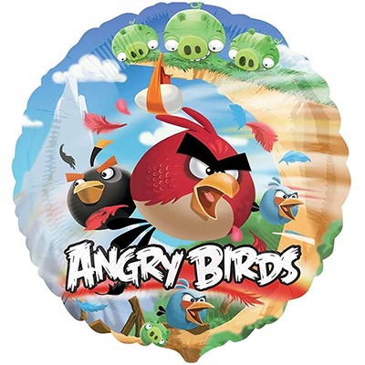 Шарики из фольги Шар 45см HeSAVER Angry Birds