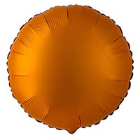 Шар 45см Круг Карамель Сатин