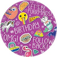 Тарелки малые Селфи Вечеринка, 8 штук