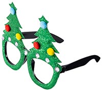 Новый год Очки блестящие ёлочка нарядная 1501-6722