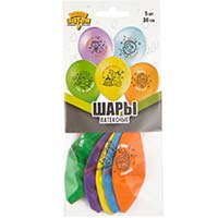 Животные Набор шаров С ДР Капибара 36см 5шт 1111-1340