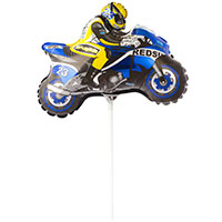 Техника Шар Мини фигура Мотоциклист синий 1206-0359