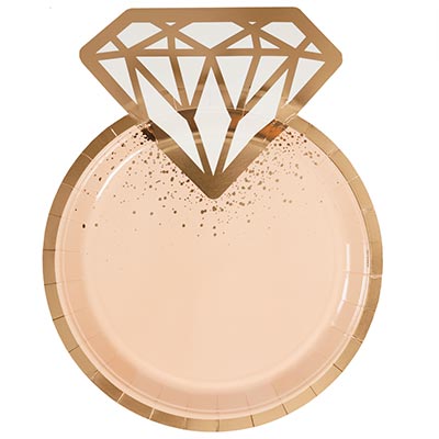 Тарелки Тарелки фигурные Свадьба Luxe Peach 6шт