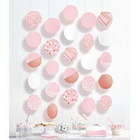Гирлянда Круги RoseGold Blush 1,5м 5 шт