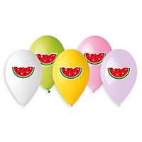 Гавайская вечеринка Шары с рисунком 36см Арбуз 1103-1799